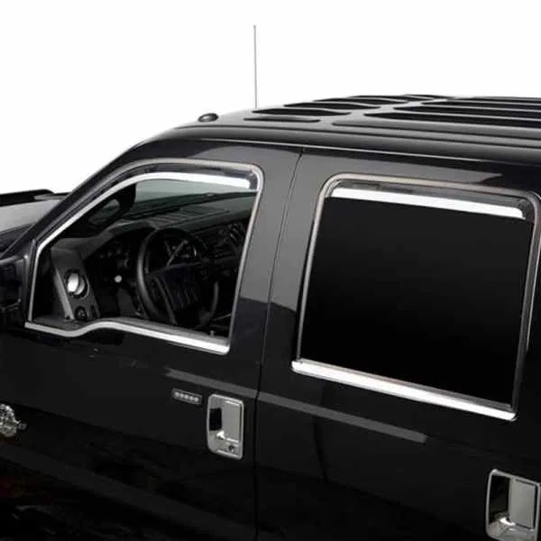 480070 – PUTCO Rainguard, In-Channel Chrome Plated ABS Plastic Set Of 4